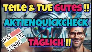 BASTEILÜBBEAKTIE 📚🔊🪶Teile und tue GutesMoFr um 06 Uhr neu AI KI 90 [upl. by Omar624]