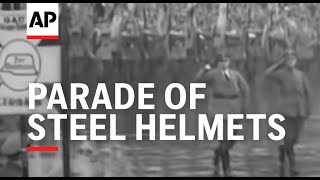 BERLIN SEES PARADE OF STEEL HELMETS  SOUND [upl. by Mussman]