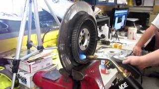 BMW Service  R1200CLC Rear Brake Disc Replacement [upl. by Retsim]