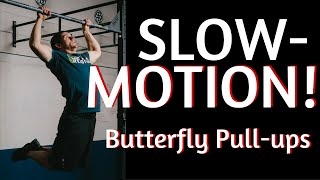 Butterfly Pullup VS Kipping Pullup Tutorial SLOW MOTION [upl. by Mascia]