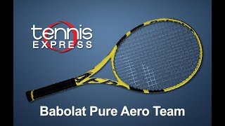 Babolat 2019 Pure Aero Team Tennis Racquet Review  Tennis Express [upl. by Eldora905]