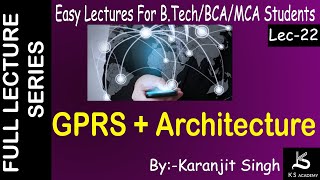 GPRS With Architecture  Btech  Wireless Communication  Lect 22 [upl. by Hsina795]