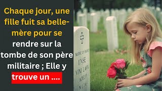 Chaque jour une fille fuit sa bellemère pour se rendre sur la tombe de son père militaire [upl. by Sandy]