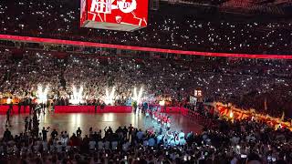 Euroleague KK Crvena Zvezda KK Partizan januar 2024Arena Beogradeffects by Fenix pyrotehnics [upl. by Suirtemid]