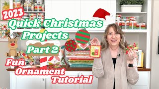 Simple Christmas Decor Projects Part 2 Free Ornament Tutorial [upl. by Annig]