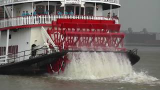 Mississippi Steamboat Natchez Horn  very loud [upl. by Laamak228]