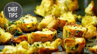 Croutons  Homemade Croutons Recipe [upl. by Mehsah]