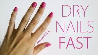 5 Ways To Dry Your Nails Fast [upl. by Aicilanna]