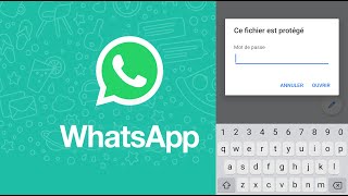 Comment envoyer une image codée par un mot de passe sur WhatsApp [upl. by Shih]