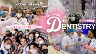 A DAY IN THE LIFE of a FRESHMAN DENTISTRY STUDENT 🦷 f2f classes  Centro Escolar University 🌸 [upl. by Kirsteni458]