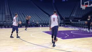 Kyle Korver participates in first shootaround with Cleveland Cavaliers [upl. by Lampert952]