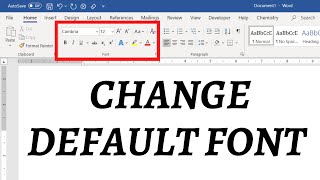 How to change default font in Word Set your favourite font as default in Word [upl. by Ordnaxela]