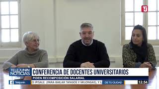 PARITARIAS UNIVERSITARIAS DOCENTES PIDEN RECOMPOSICIÓN SALARIAL [upl. by Anahsirk]