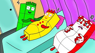 Numberblocks 10 Where is my husband  Numberblocks fanmade coloring story [upl. by Hogarth922]