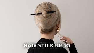 Easy Hair Up Hair Stick Tutorial ❤️ [upl. by Launamme]