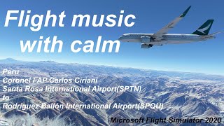 Flight music with calm  1日1飛  Peru  SPTN to SPQU  Microsoft Flight Simulator 2020 [upl. by Nerti]