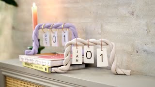 Perpetual clay calendar – DIY by Søstrene Grene [upl. by Shoshana]