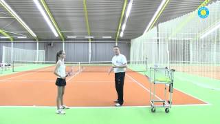 Service TopSpin Een oefening om van opgooi naar Top Spin Service te komen  TennisEiland [upl. by Yramliw]