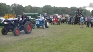 Wrotham classic steam and transport rally Tractor parade 140615 [upl. by Nnyroc]