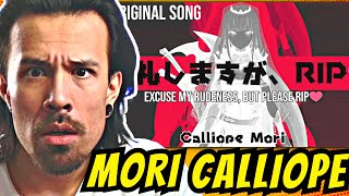 MORI CALLIOPE  REACTION Excuse My Rudeness But Could You Please RIP 失礼しますが、RIP♡ [upl. by Mutz]