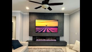 Sideline Infinity 3Sided Electric Fireplace installation video done by Joe McKinnon [upl. by Joela453]