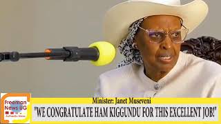 First Lady Janet Hails Tycoon Hamis Kiggundu Over Worldclass Nakivubo Stadium [upl. by Zelda]