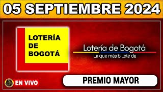 Resultado LOTERIA DE BOGOTA JUEVES 05 de septiembre 2024 [upl. by Netsruk]