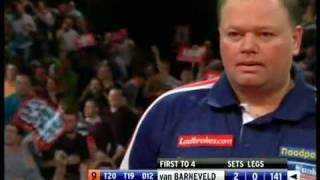 Raymond Van Barneveld 9 Dart Finish 2010 World Championship [upl. by Prader997]