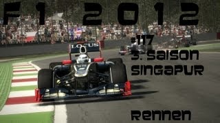 Lets Play F1 20123 Saison 117Part 1 SingapurRennenGermanHD Legende 100 [upl. by Kiersten]