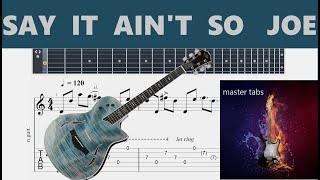 SAY IT AINT SO JOEMURRAY HEAD  Guitar Tab TUTORIALMastertabsBestFreeYoutubeMusicLessons [upl. by Aelber361]