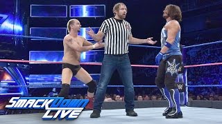 James Ellsworth vs AJ Styles  Special Guest Referee Dean Ambrose SmackDown LIVE Oct 11 2016 [upl. by Perreault]