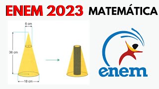 ENEM 2023 – MATEMÁTICA – Um artista plástico esculpe uma escultura a partir de um bloco [upl. by Yellek]