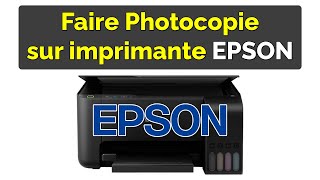 Comment faire Photocopie avec imprimante Epson [upl. by Nelleoj512]