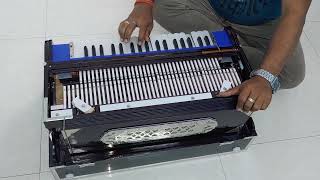 only 3 months old 3 lines 9 sclae changer harmonium with 3 sets of palitana reeds [upl. by Enorel]