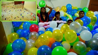 House full balloons  வீடு முழுக்க பலூன் நிரப்பிய உடன் நொடி இடையில் உடைச்சிட்டாங்க MrsAbi Time [upl. by Mont]