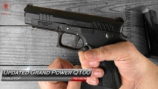 New Grand Power Q100 Tabletop Review and Field Strip [upl. by Heiney]