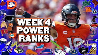 Very HONEST NFL Power Rankings Week 4 [upl. by Annaeirb]