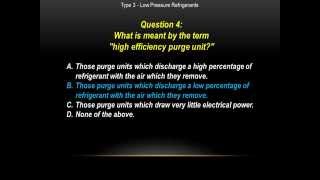 EPA CFC 608  Type 3  Low Pressure  Practice Exam Questions [upl. by Weingarten]