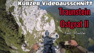 Traunstein Ostgrat II Kurzer VideoausschnittSolo Climbing [upl. by Nyladnohr]