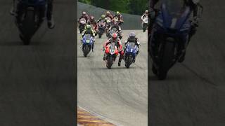 Things are getting rowdy in the Medallia Superbike Class shorts motorcycle motorsport [upl. by Greenebaum]