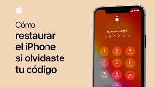 Cómo restaurar el iPhone si olvidaste tu código  Soporte técnico de Apple [upl. by Egor]