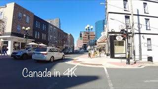 53 St Johns NL Canada Walking on Water Street Downtown 4K [upl. by Notgnilliw]