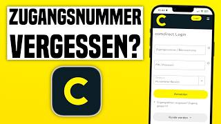 Comdirect Zugangsnummer vergessen Comdirect Zugangsnummer finden Anleitung [upl. by Alfonzo]