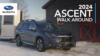 2024 Subaru Ascent Walk Around – The midsize 3row SUV for familysized adventures [upl. by Eiryk]