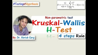 Kruskal Wallis H Test with Solved Examples [upl. by Eetse]