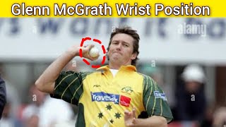 Glenn McGrath Bowling Action wrist Position learn line and length swing bowling cricket explained [upl. by Ciapas]