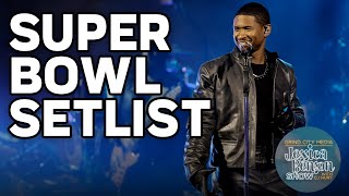 Ushers Super Bowl Halftime Show Setlist  Jessica Benson Show [upl. by Coleen]