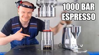 Making High Pressure Coffee With 300 Ton Hydraulic Press  Part 2 [upl. by Nneb]