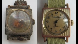 RESTORATION USSR watch Slava  Восстановление часы СССР Слава [upl. by Bahe34]