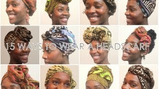 How To 15 Ways To Wear a Headscarf [upl. by Eelrebmyk]